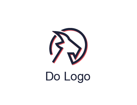 goat face outline logo