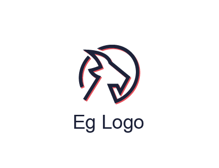 goat face outline logo