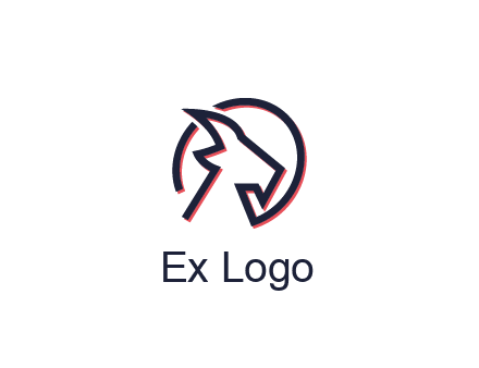 goat face outline logo