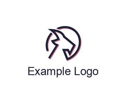 goat face outline logo