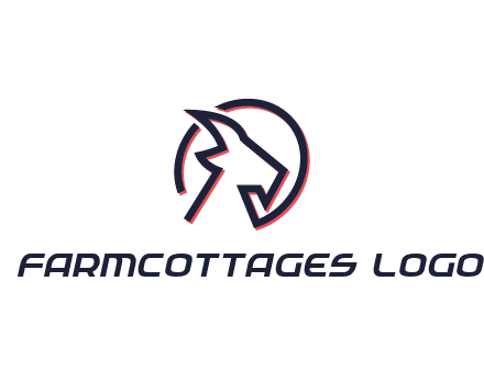 goat face outline logo