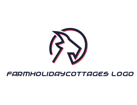 goat face outline logo