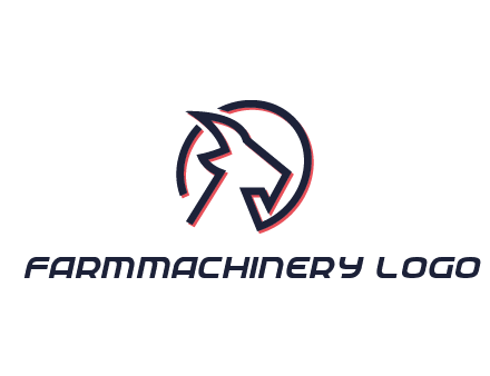 goat face outline logo