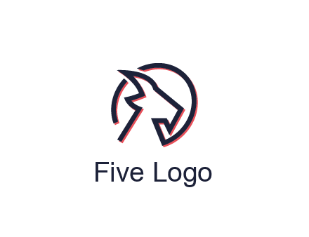 goat face outline logo