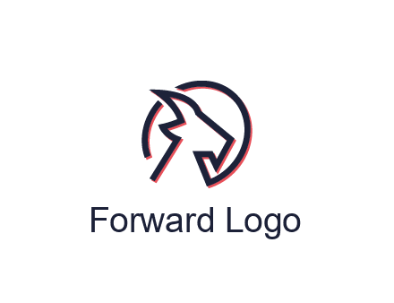 goat face outline logo