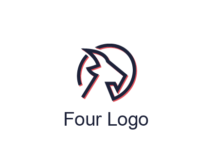goat face outline logo