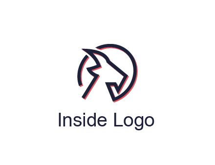 goat face outline logo