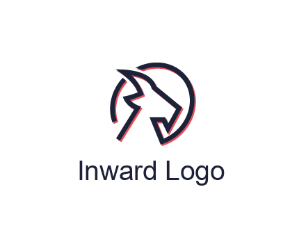 goat face outline logo