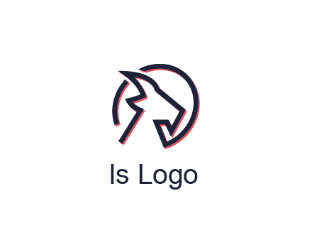 goat face outline logo