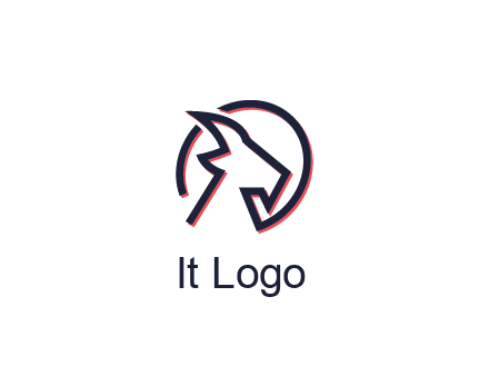 goat face outline logo