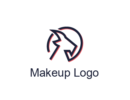 goat face outline logo