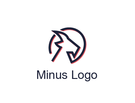goat face outline logo