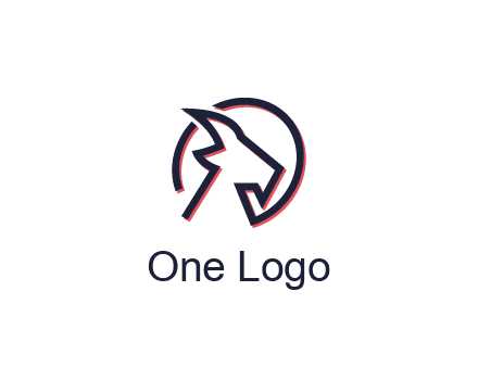 goat face outline logo