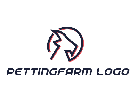 goat face outline logo