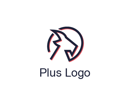 goat face outline logo