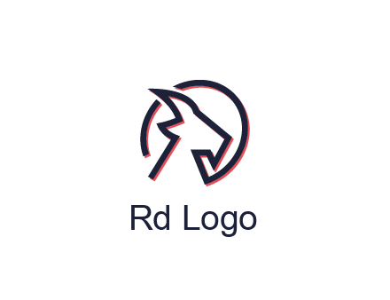 goat face outline logo