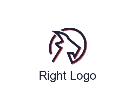 goat face outline logo