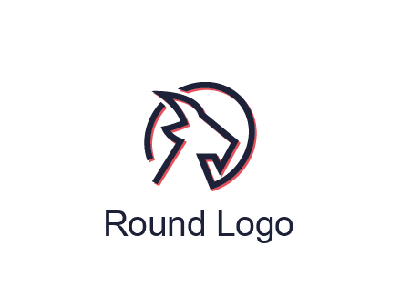 goat face outline logo