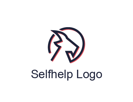 goat face outline logo