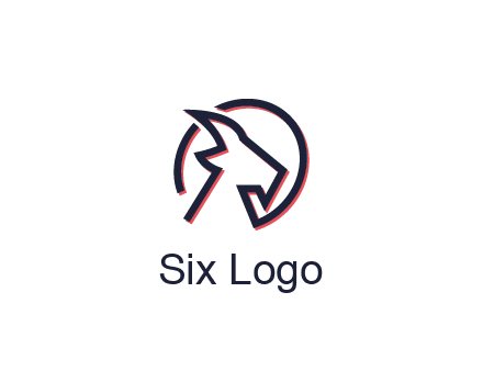 goat face outline logo