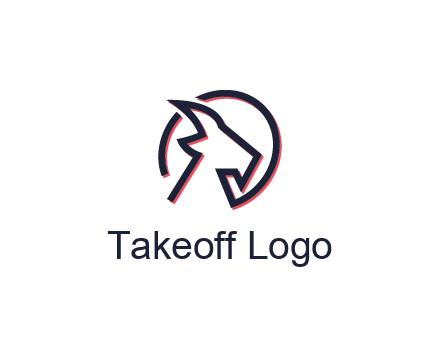 goat face outline logo