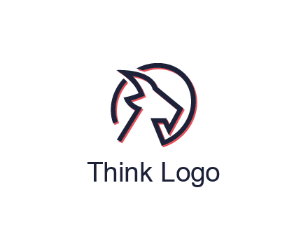 goat face outline logo