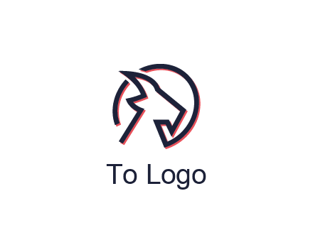 goat face outline logo