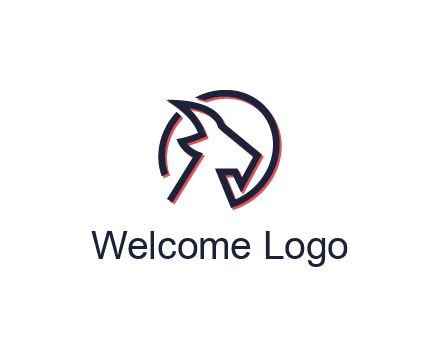 goat face outline logo