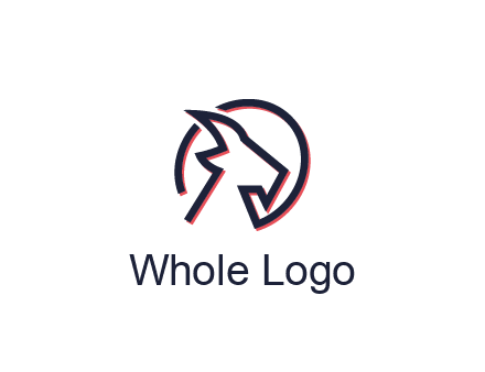 goat face outline logo