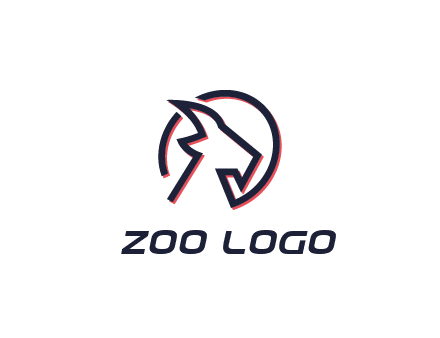 goat face outline logo