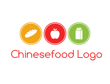 grocery in the centre of circle graphic