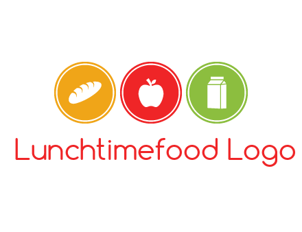 grocery in the centre of circle graphic
