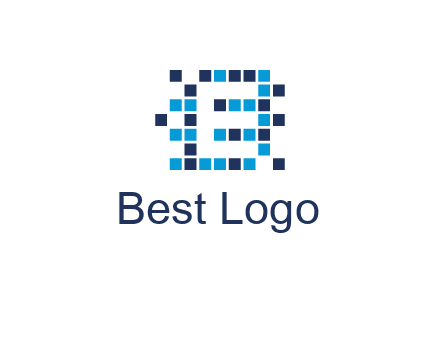 Letter E Pixel logo