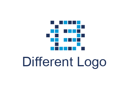 Letter E Pixel logo