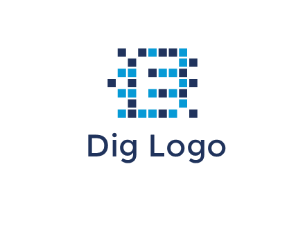 Letter E Pixel logo