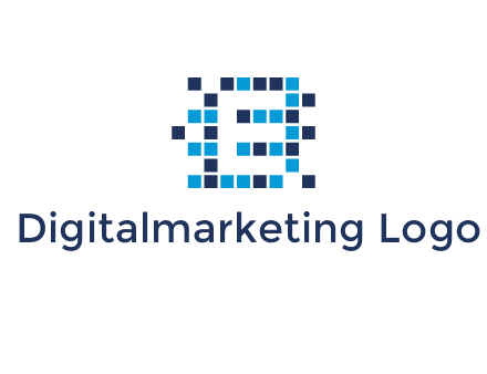 Letter E Pixel logo