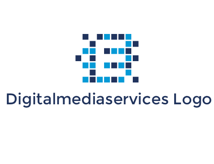 Letter E Pixel logo