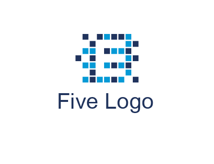 Letter E Pixel logo