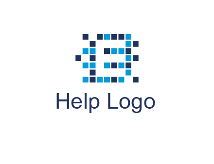 Letter E Pixel logo
