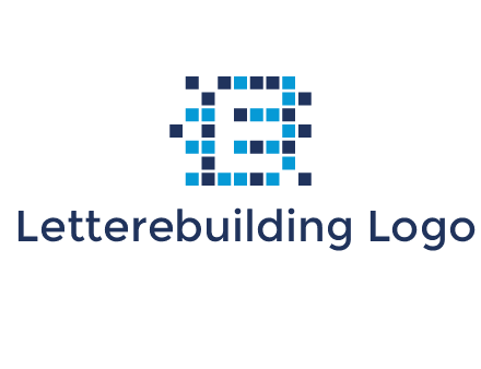 Letter E Pixel logo