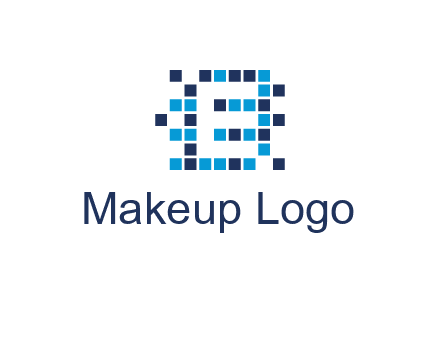 Letter E Pixel logo