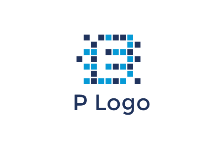 Letter E Pixel logo