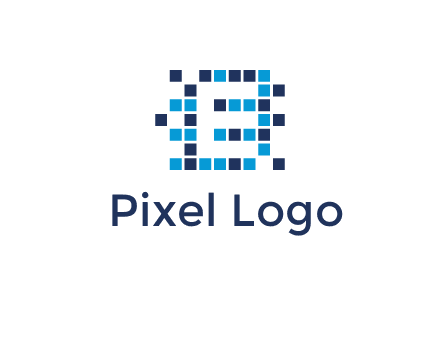 Letter E Pixel logo