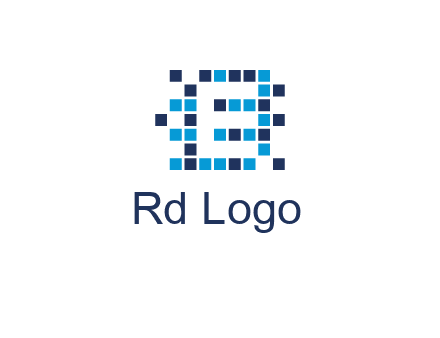 Letter E Pixel logo
