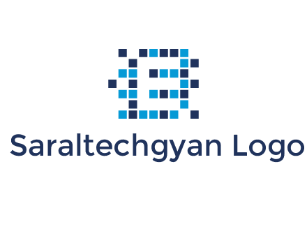 Letter E Pixel logo
