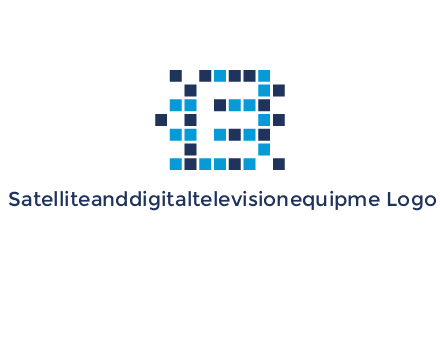 Letter E Pixel logo