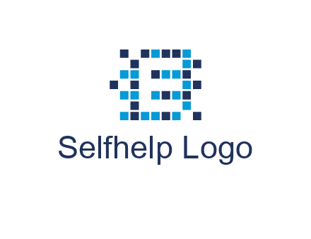 Letter E Pixel logo