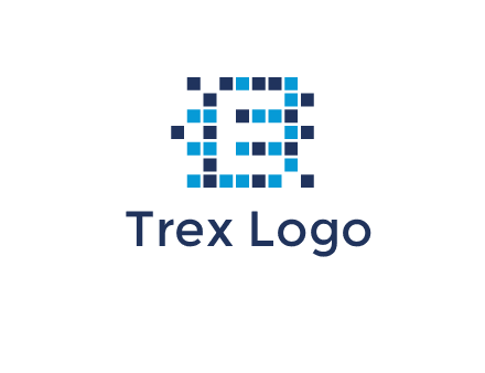 Letter E Pixel logo