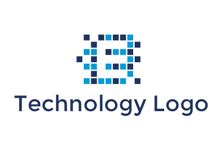 Letter E Pixel logo
