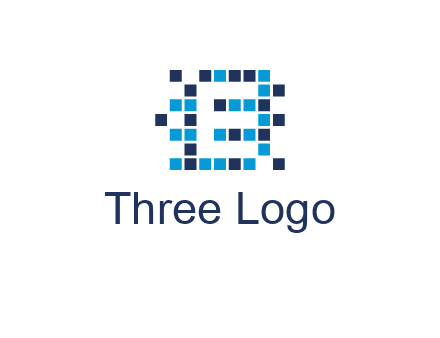 Letter E Pixel logo